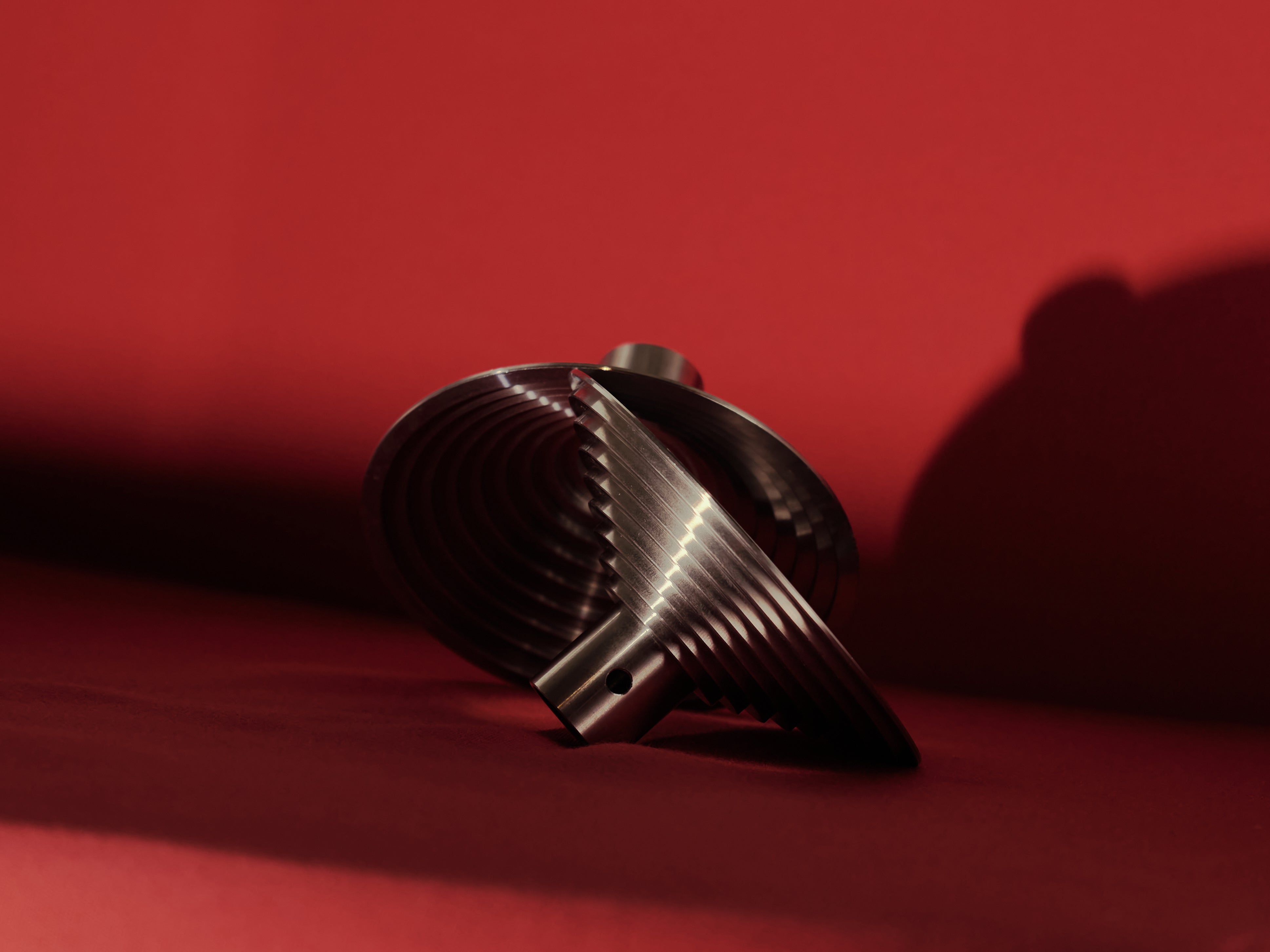 Spira incense holder in red studio